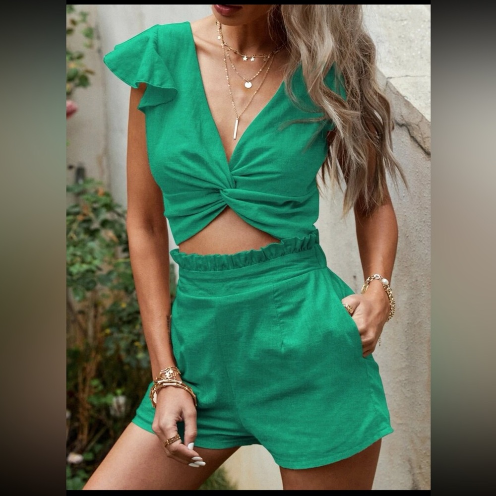 2 piece short set